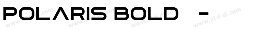 polaris bold字体字体转换